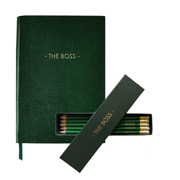 Gift Set THE BOSS A5 Hardcover notebook + Pencils