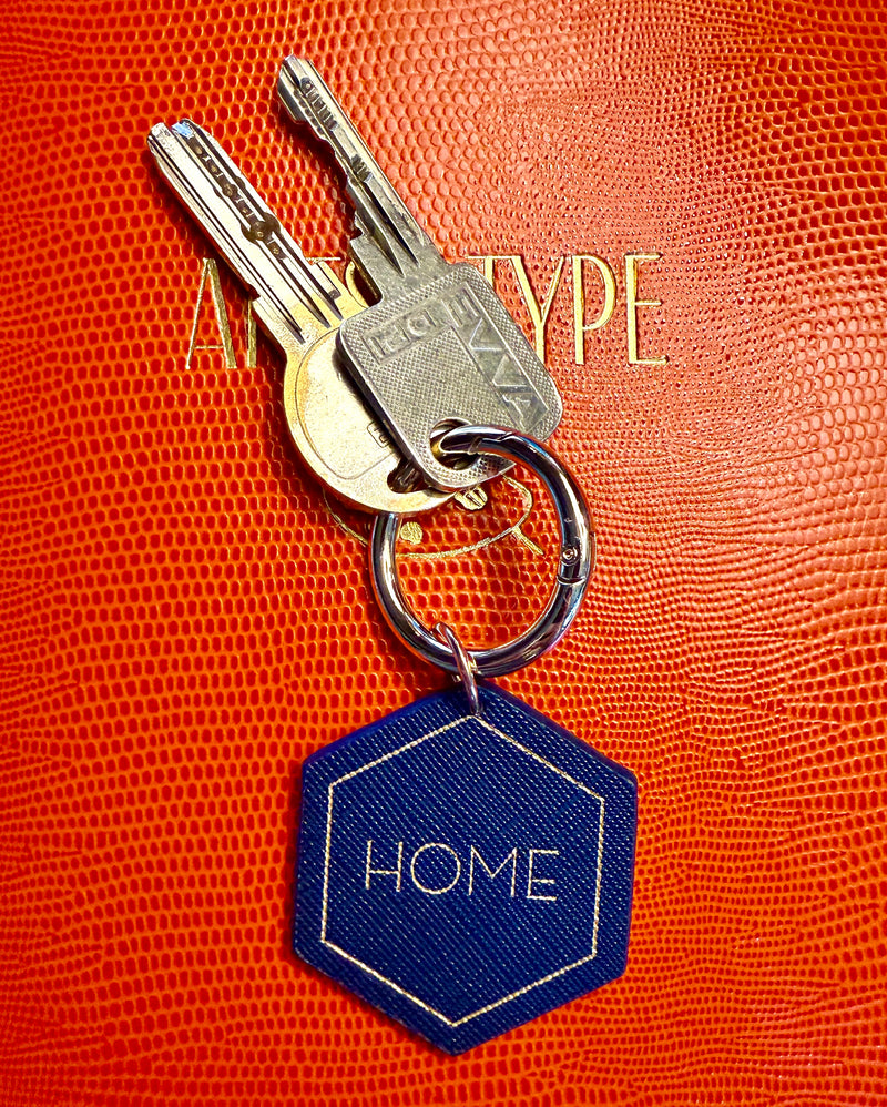 HOME - Vegan Leather Keychain