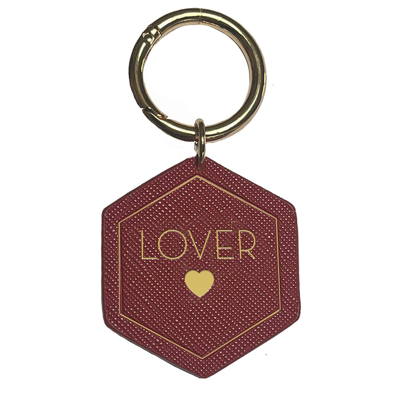 LOVER - Vegan Leather Keychain