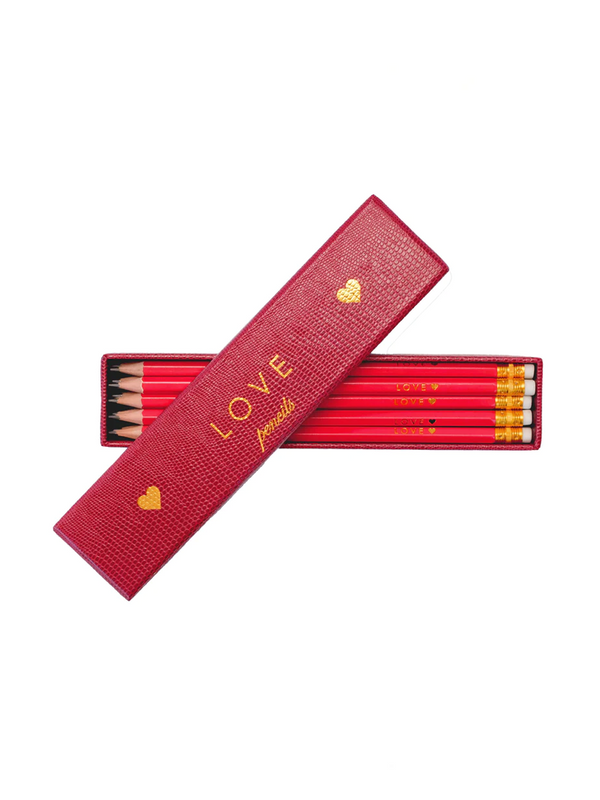 LOVE Pencils - Box of 10 Pencils in Cherry