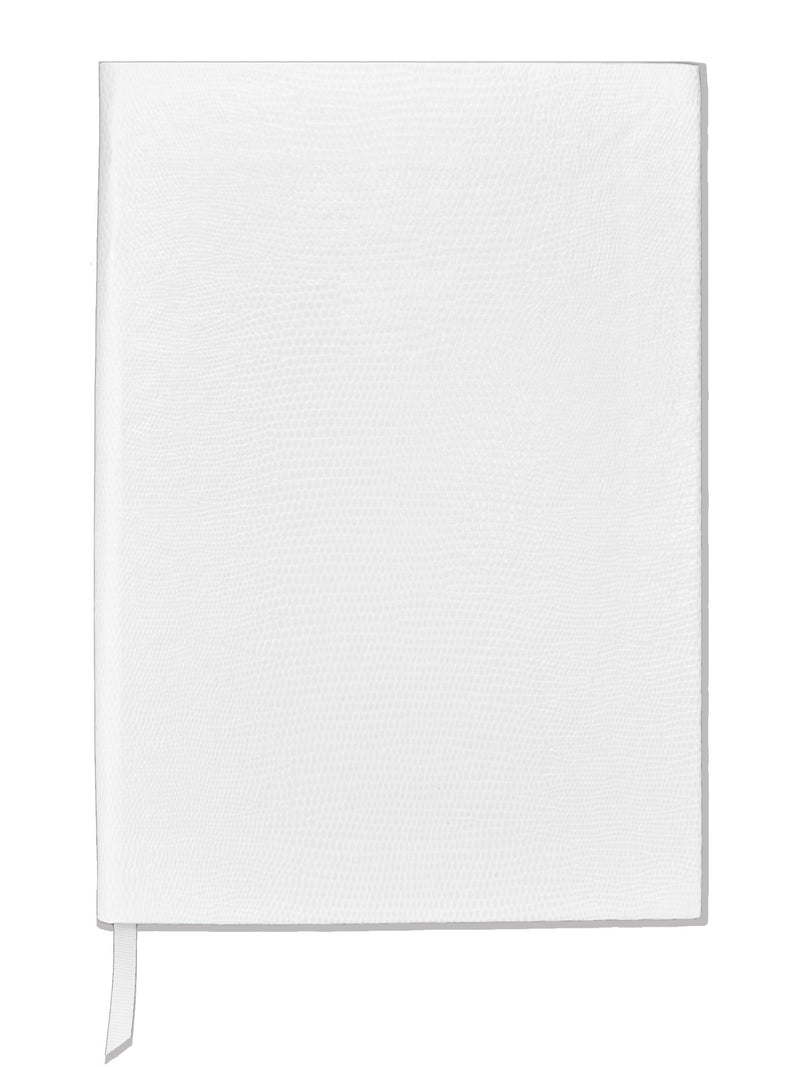 Contrast Monogram Notebook - White