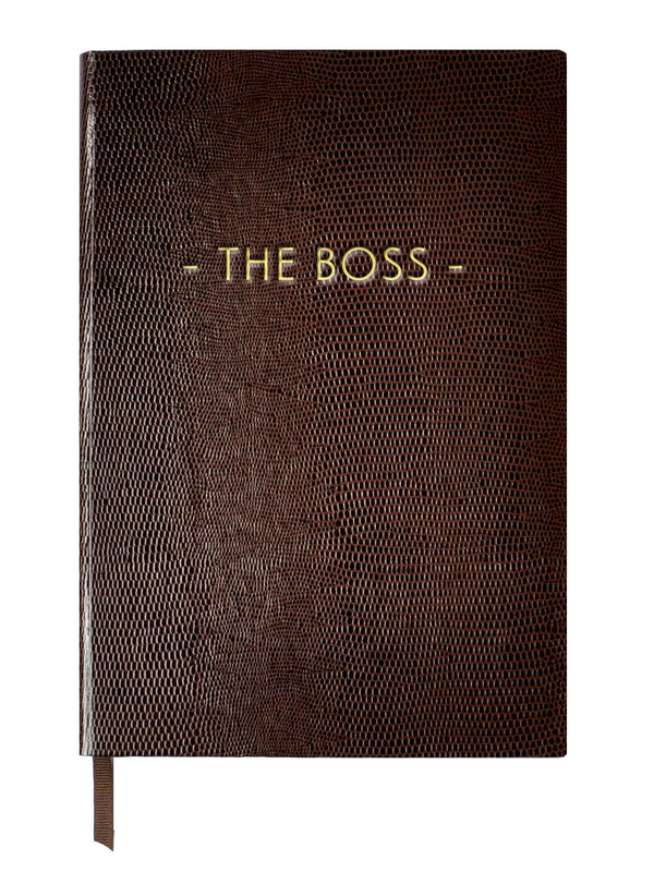 THE BOSS - A5 NOTEBOOK Chocolate