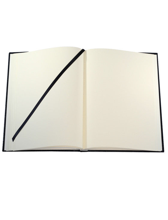Contrast Ribbon Color Notebook Contrast Monogram Notebook - Black β Sloane Stationery